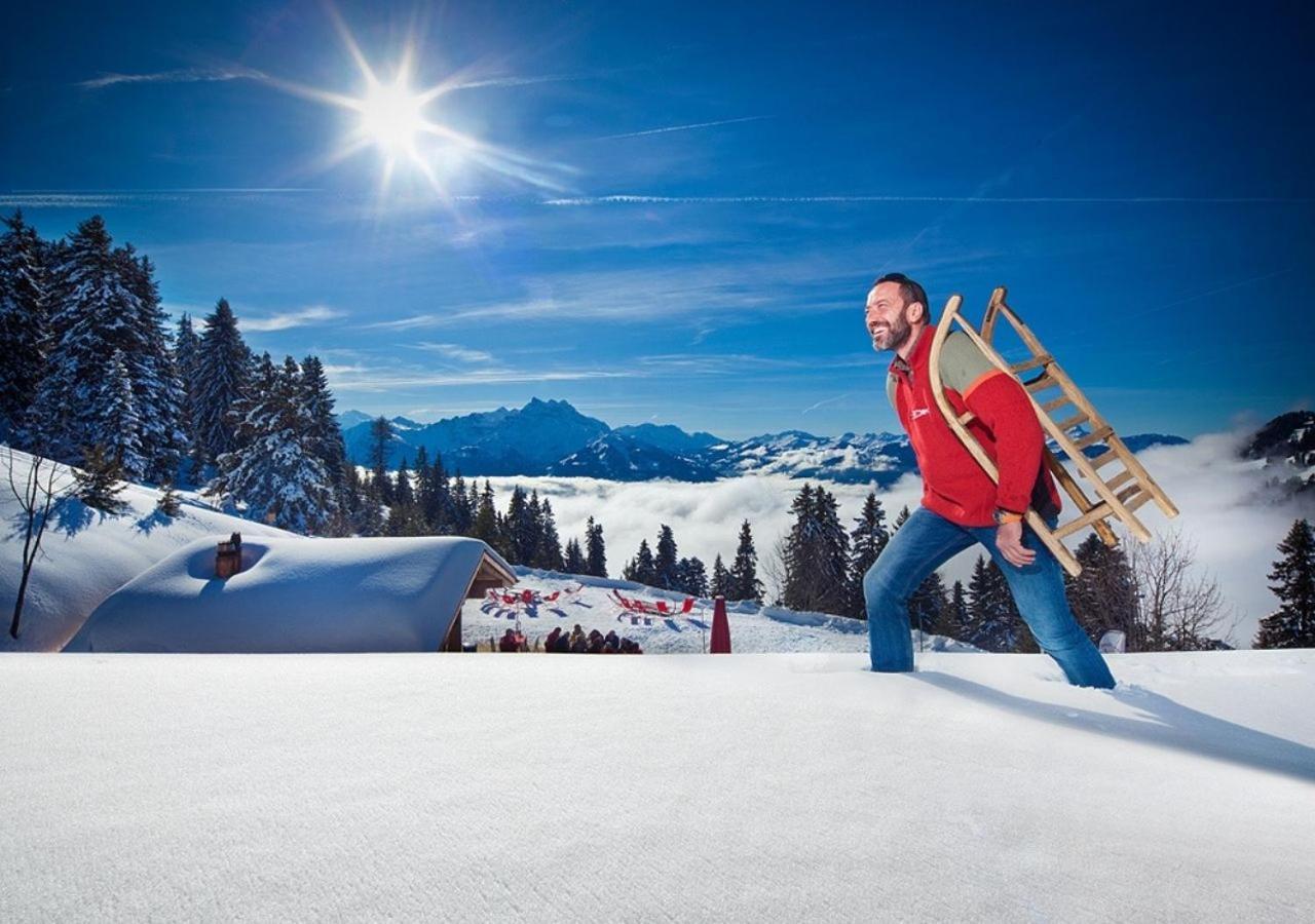Maison De Montagne De Bretaye Acces Par Le Train Arret Bouquetin วิลลาร์-ซูร์-โอลง ภายนอก รูปภาพ